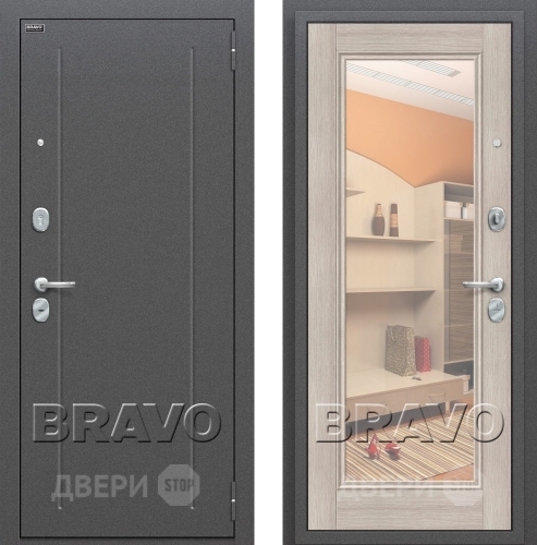 Входная металлическая Дверь Bravo Оптим Флэш Капучино в Раменском