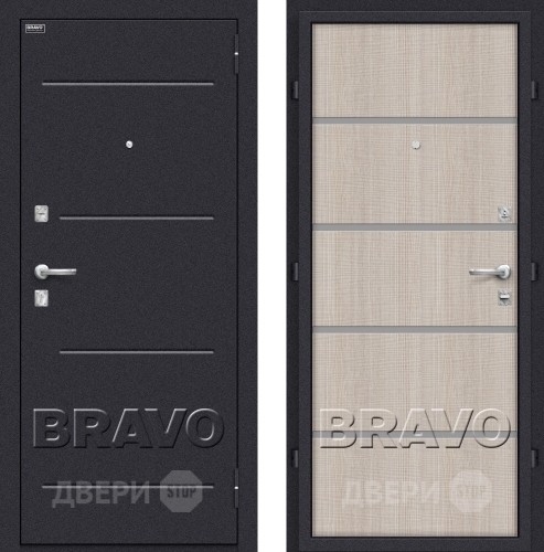 Дверь Bravo Оптим Лайн Капучино в Раменском
