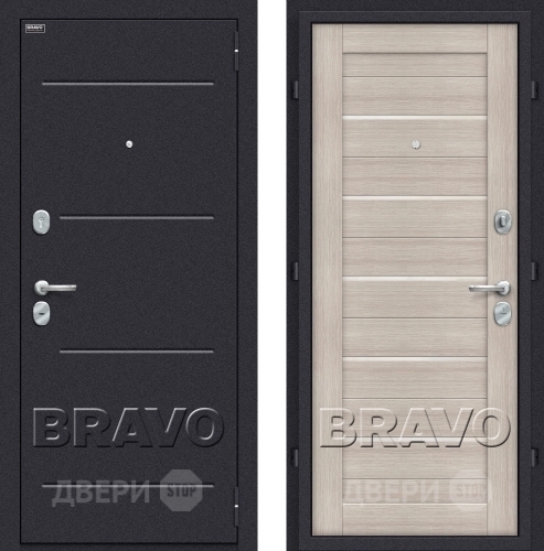 Входная металлическая Дверь Bravo Оптим Техно Капучино в Раменском