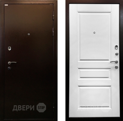 Входная металлическая Дверь Ратибор Статус 3К Белый Ясень в Раменском