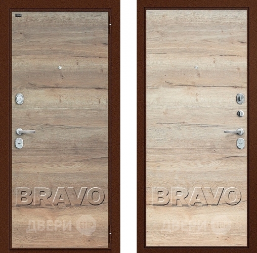 Дверь Groff Т3-300 Tobacco Oak/Natural Oak в Раменском