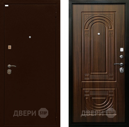 Входная металлическая Дверь Ратибор Оптима 3К Орех бренди в Раменском