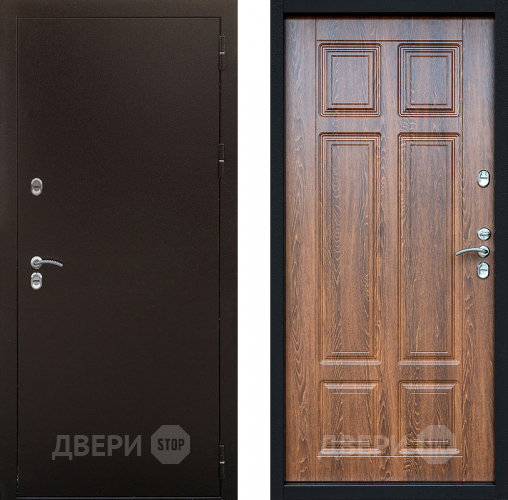 Входная металлическая Дверь Сибирь Термо Дуб филадельфия коньяк в Раменском