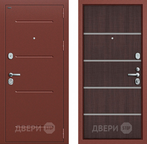 Входная металлическая Дверь Groff Т2-204 Wenge Crosscut в Раменском