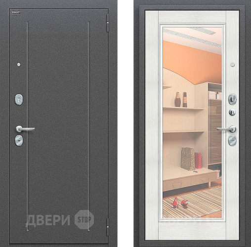 Входная металлическая Дверь Bravo Оптим Флэш Bianco Veralinga в Раменском