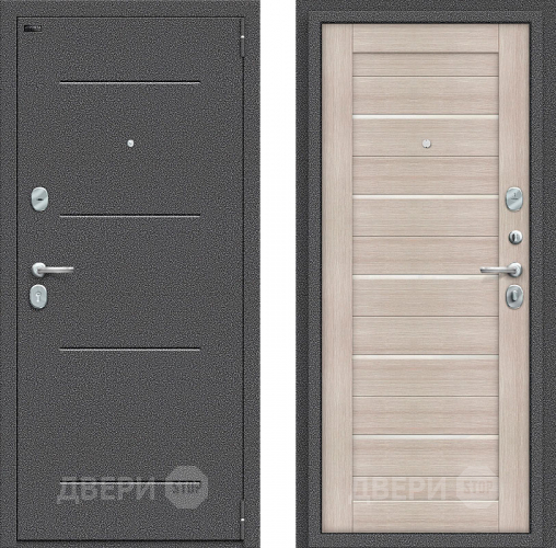 Входная металлическая Дверь Bravo Порта S-2 104/П22 Cappuccino Veralinga в Раменском