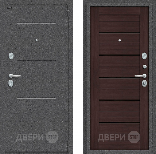 Входная металлическая Дверь Bravo Порта S-2 104/П22 Wenge Veralinga в Раменском