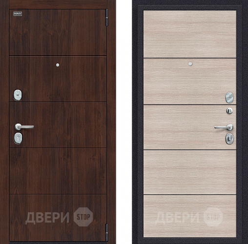 Входная металлическая Дверь Bravo Porta S-3 4/П50 (AB-6) Cappuccino Veralinga в Раменском