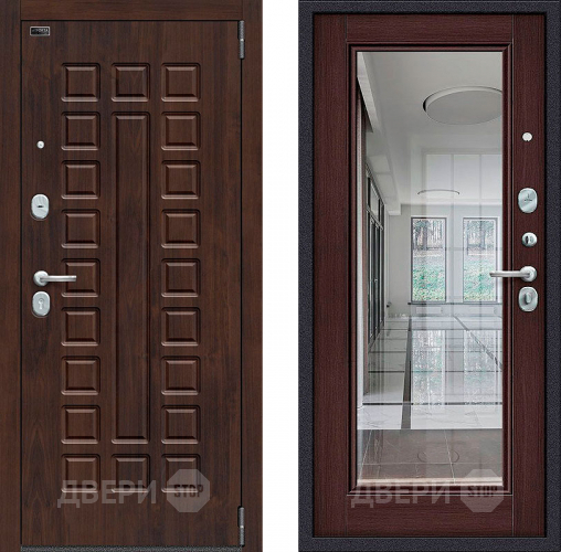 Входная металлическая Дверь Bravo Porta S-3 51/П61 с зеркалом Венге в Раменском