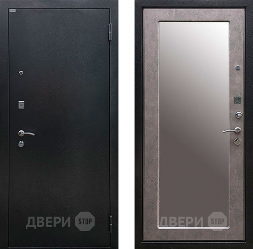 Дверь Ратибор Классик 3К с зеркалом Бетон светлый в Раменском