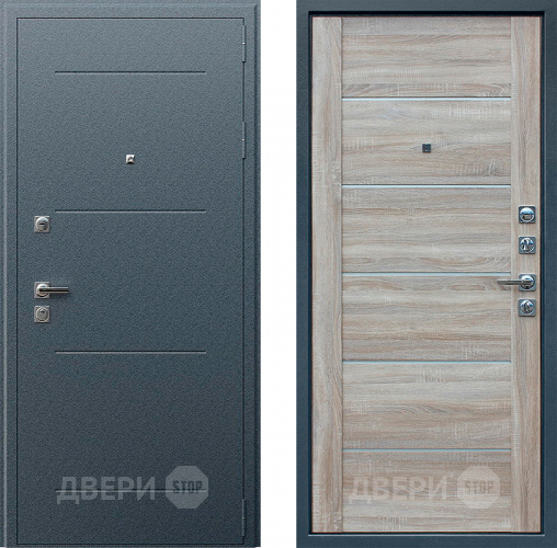 Входная металлическая Дверь АСД Техно XN 99 Дуб сонома светлый в Раменском