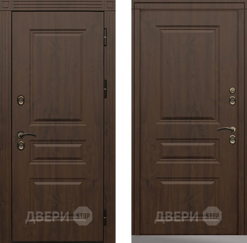 Дверь Сибирь Термо-Премиум темный дуб в Раменском