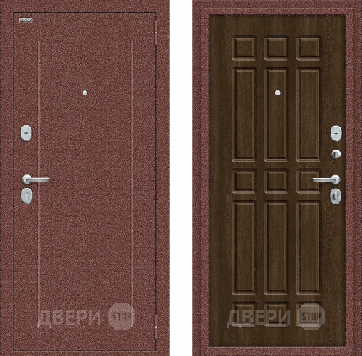 Дверь Bravo Любо Мини Антик медный/Dark Barnwood в Раменском