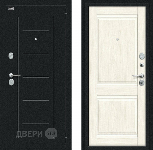 Дверь Bravo Некст Kale Букле черное/Nordic Oak в Раменском