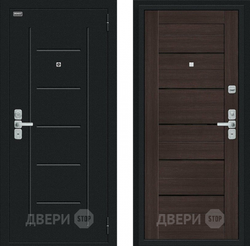 Дверь Bravo Райт Букле черное/Wenge Veralinga в Раменском
