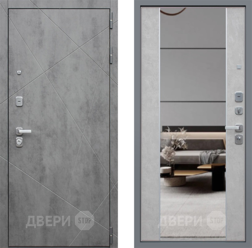 Дверь АСД Дуэт-Б с зеркалом  в Раменском