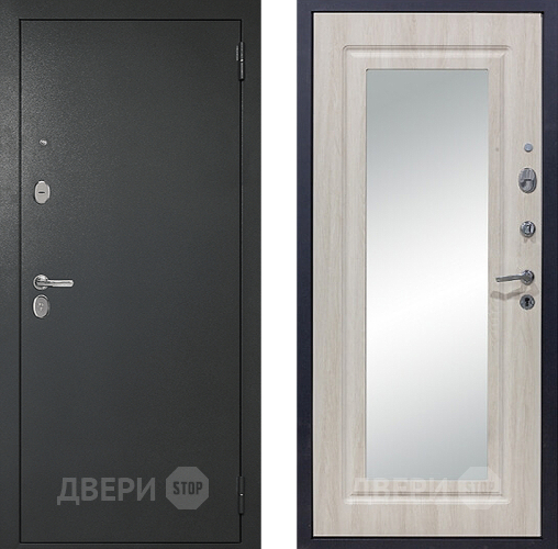 Входная металлическая Дверь Сударь 510 Зеркало Титан в Раменском