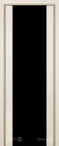 Межкомнатная дверь ProfilDoors 8X эш вайт мелинга (черный триплекс) в Раменском