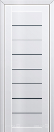 Межкомнатная дверь ProfilDoors 71L белый люкс (графит) в Раменском