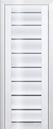 Межкомнатная дверь ProfilDoors 76L белый люкс (графит) в Раменском