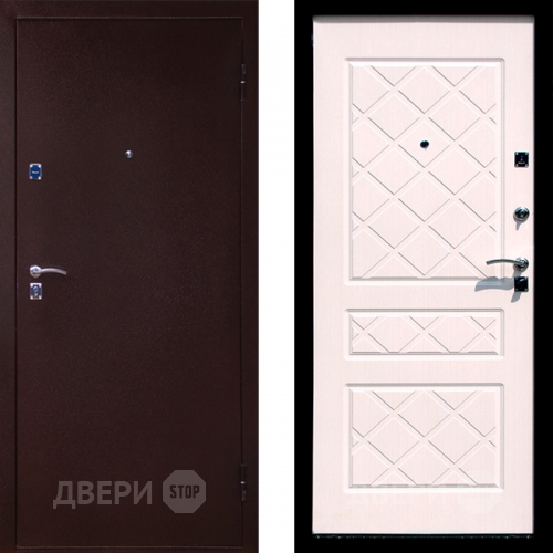 Входная металлическая Дверь СТОП ЭКО Беленый дуб в Раменском
