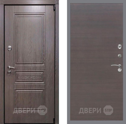 Входная металлическая Дверь Рекс (REX) Пренмиум-S GL венге поперечный в Раменском