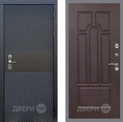 Входная металлическая Дверь Стоп БЛЭК CISA ФЛ-58 Венге в Раменском