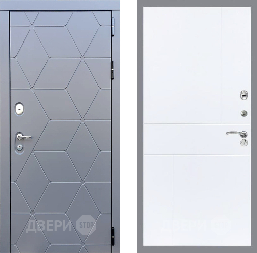 Дверь Стоп КОСМО ФЛ-290 Силк Сноу в Раменском