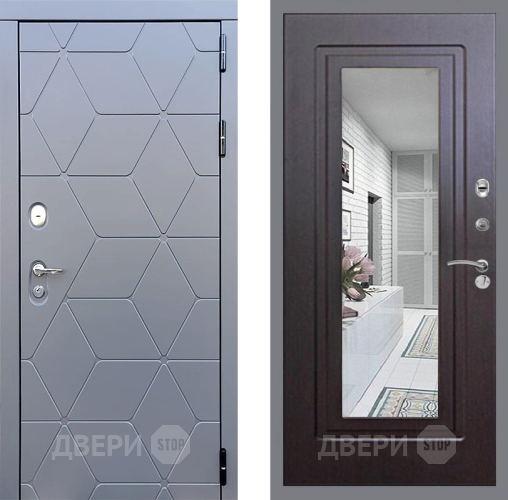 Дверь Стоп КОСМО Зеркало ФЛ-120 Венге в Раменском