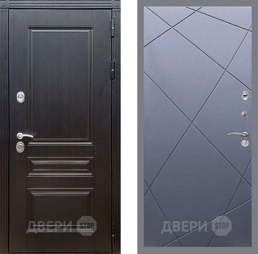 Входная металлическая Дверь Стоп МЕГАПОЛИС ФЛ-291 Силк титан в Раменском