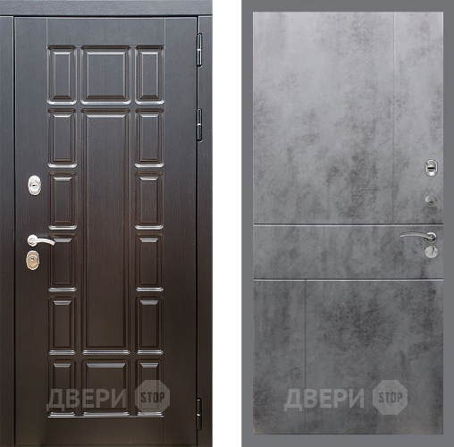 Дверь Стоп НЬЮ ЙОРК ФЛ-290 Бетон темный в Раменском