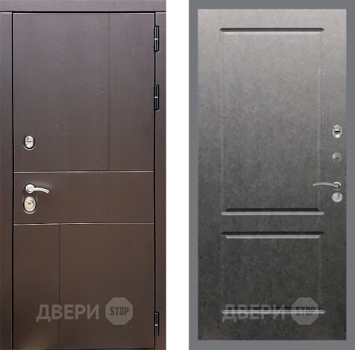 Дверь Стоп УРБАН ФЛ-117 Штукатурка графит в Раменском