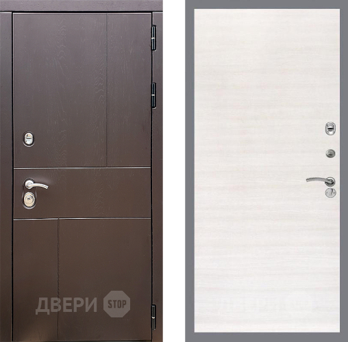 Входная металлическая Дверь Стоп УРБАН Гладкая Акация светлая в Раменском