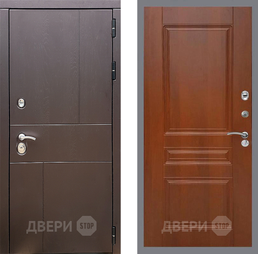 Входная металлическая Дверь Стоп УРБАН ФЛ-243 Итальянский орех в Раменском