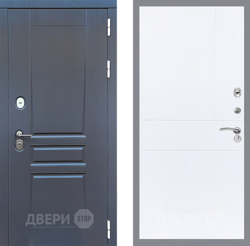 Входная металлическая Дверь Стоп ПЛАТИНУМ ФЛ-290 Силк Сноу в Раменском
