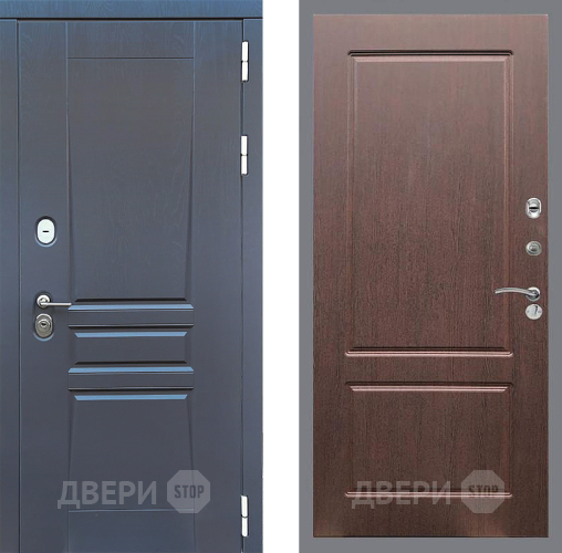 Входная металлическая Дверь Стоп ПЛАТИНУМ ФЛ-117 Орех премиум в Раменском