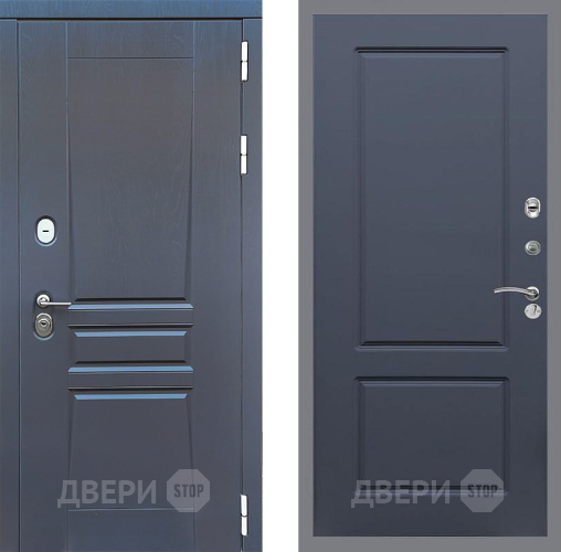 Входная металлическая Дверь Стоп ПЛАТИНУМ ФЛ-117 Силк титан в Раменском