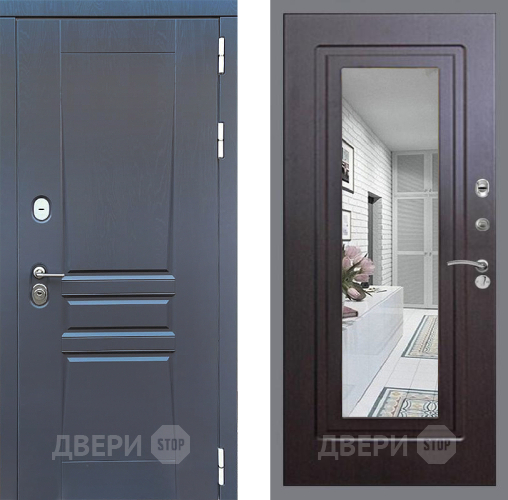 Дверь Стоп ПЛАТИНУМ Зеркало ФЛ-120 Венге в Раменском
