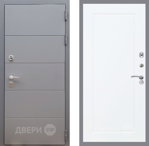 Дверь Стоп АРТ ГРАФИТ ФЛ-119 Силк Сноу в Раменском