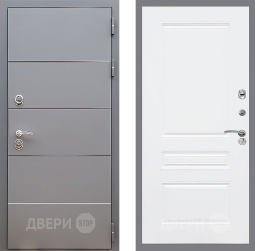 Дверь Стоп АРТ ГРАФИТ ФЛ-243 Силк Сноу в Раменском