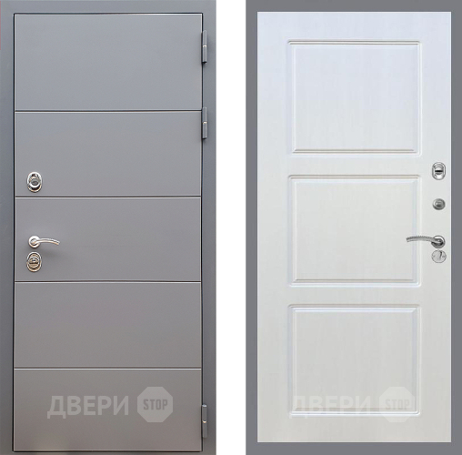 Входная металлическая Дверь Стоп АРТ ГРАФИТ ФЛ-3 Лиственница беж в Раменском