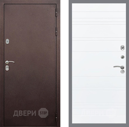 Дверь Стоп КЛАССИК Медь Лайн Силк Сноу в Раменском