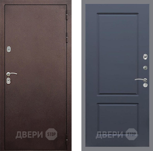 Входная металлическая Дверь Стоп КЛАССИК Медь ФЛ-117 Силк титан в Раменском