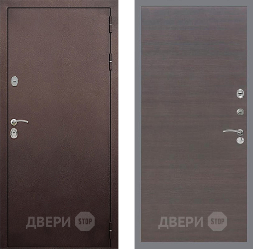 Дверь Стоп КЛАССИК Медь Гладкая венге поперечный в Раменском