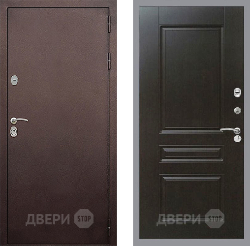 Входная металлическая Дверь Стоп КЛАССИК Медь ФЛ-243 Венге в Раменском