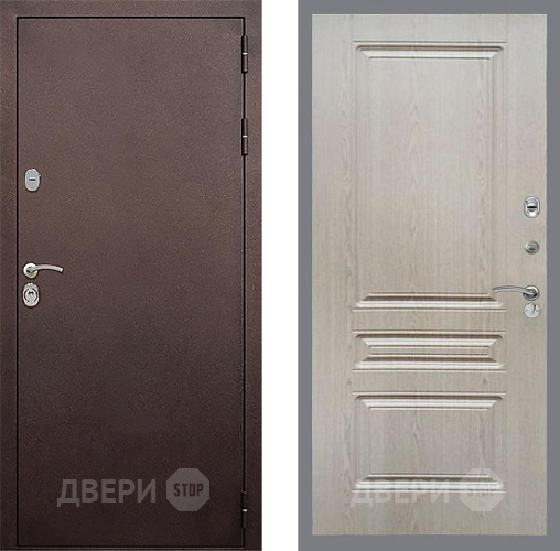 Дверь Стоп КЛАССИК Медь ФЛ-243 Беленый дуб в Раменском