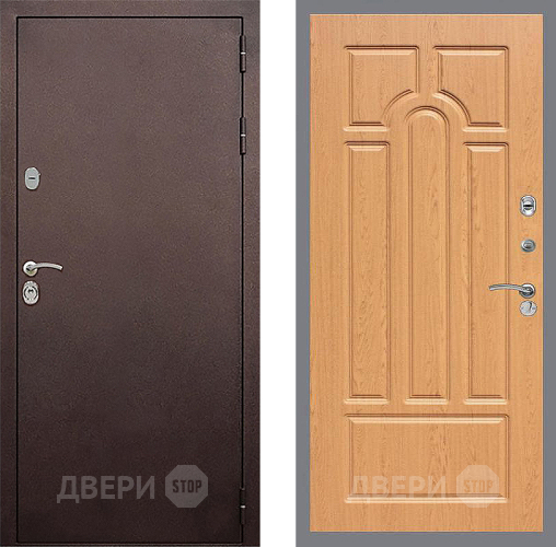 Дверь Стоп КЛАССИК Медь ФЛ-58 Дуб в Раменском