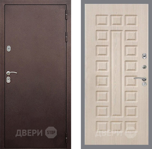 Дверь Стоп КЛАССИК Медь ФЛ-183 Беленый дуб в Раменском