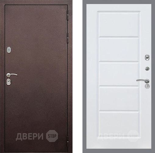 Входная металлическая Дверь Стоп КЛАССИК Медь ФЛ-39 Силк Сноу в Раменском