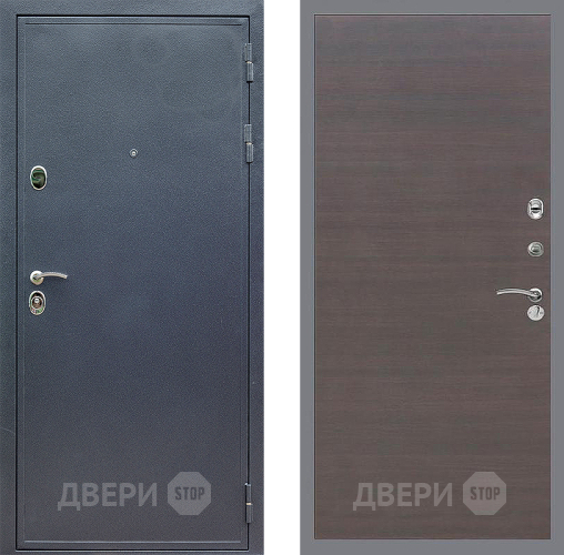 Входная металлическая Дверь Стоп СИЛЬВЕР Гладкая венге поперечный в Раменском